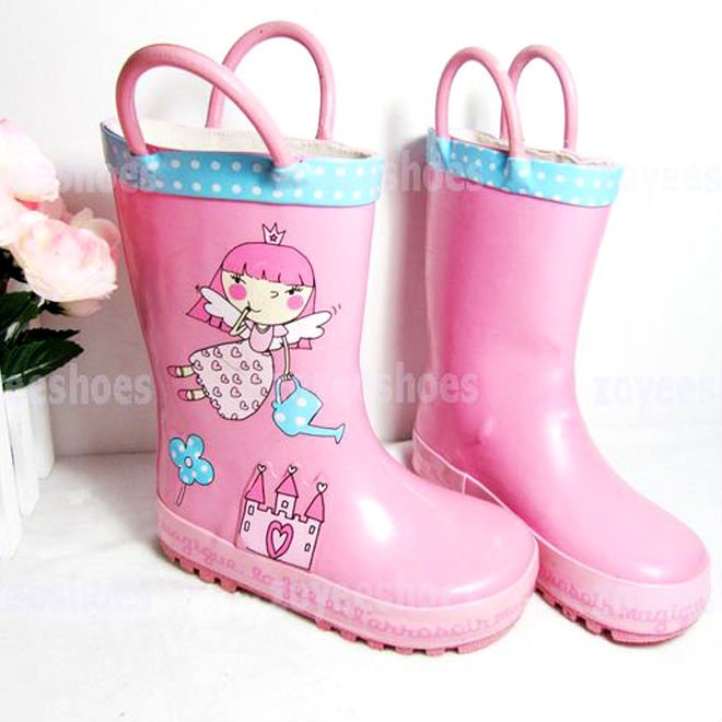 Cartoon Girl Shoes. girls rubber rainboots