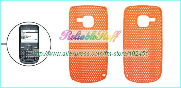 For Nokia C3 C3-00 Hard Plastic Back Perforated Case Cover 200pcs/lot EMS 