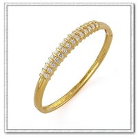 Pulsera de moda, con pulseras de cobre chapado en oro de 18 quilates, joyas zirconia pulsera, envío gratis (China (continental))