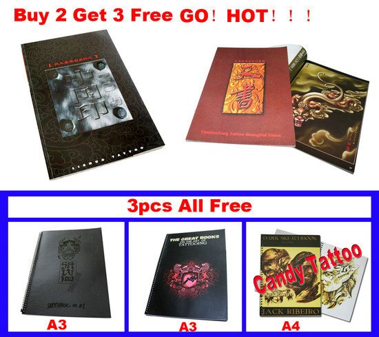 Wholesale CHINESE STYLE LION Tattoo flash A3 Tattoo book