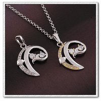 Collar libre, moda colgante collar de cobre con colgante de platino CZ, Gastos de envío gratis (China (continental))