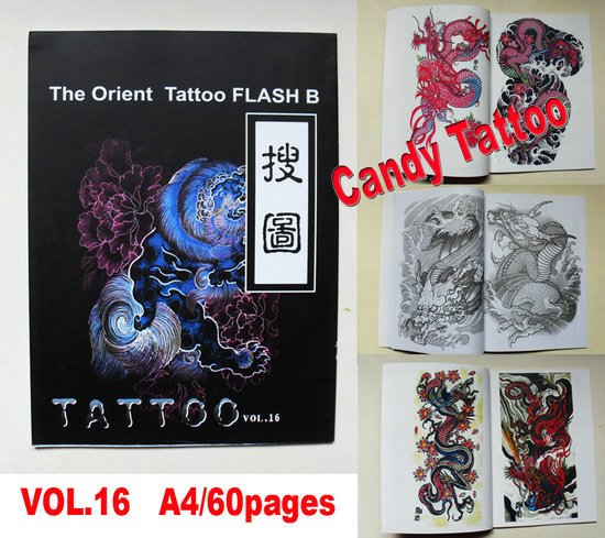 SOU TU VOL 16 tattoo manuscript THE Orient Tattoo FLASH B 5pcs tattoo book