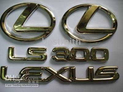 gold lexus logo. Badges,LEXUS gold EMBLEM
