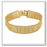De cobre con oro 18k pulsera, brazalete de Enlace y de la cadena, joyas pulsera de moda, Gastos de envío gratis (China (continental))