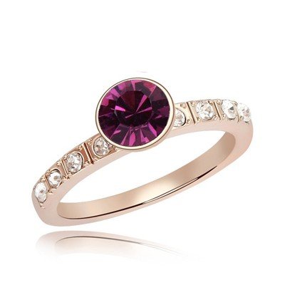 Wholesale Quality Platinum Plated Princess Cut Gemstones Rings Engagement