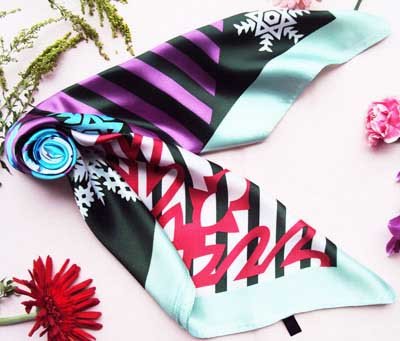 Womens Fashions on Charm Ladies Fashion Scarves 90cm Square Scarf Head Silk Scarf With