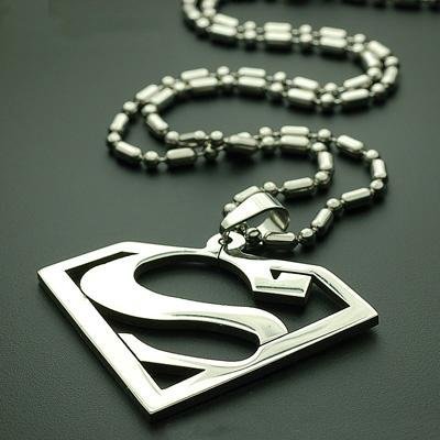 Superman+stainless+steel+pendant