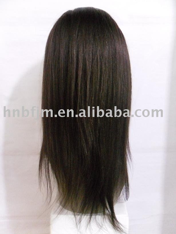 Wholesale Free ship human hair full lace wigs 14 inches semi yaki hair 