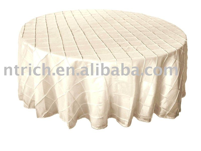 pintuck table linens wedding set