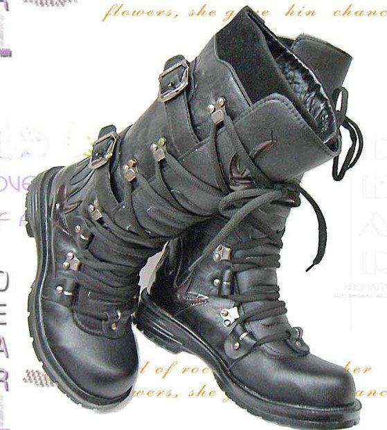 lace up boots for men. shoes / Lace Up Knee Boots