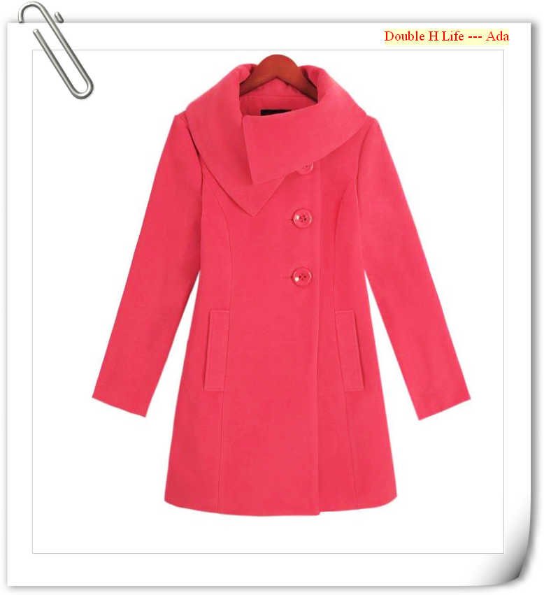 hot pink color. long coat hot pink color