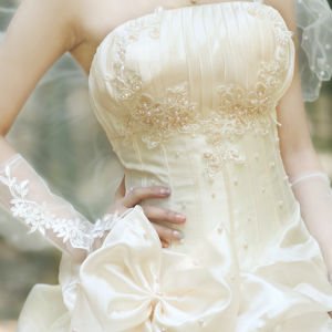 wedding dress champagne