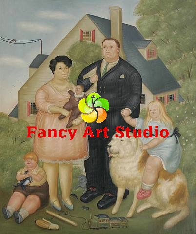Wholesale Fat people oil painting,Fernando Botero reproduction