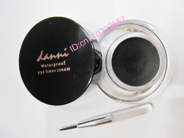 Freeshipping-5g Waterproof black eyeliner gel wrush Fluidline Make-up 