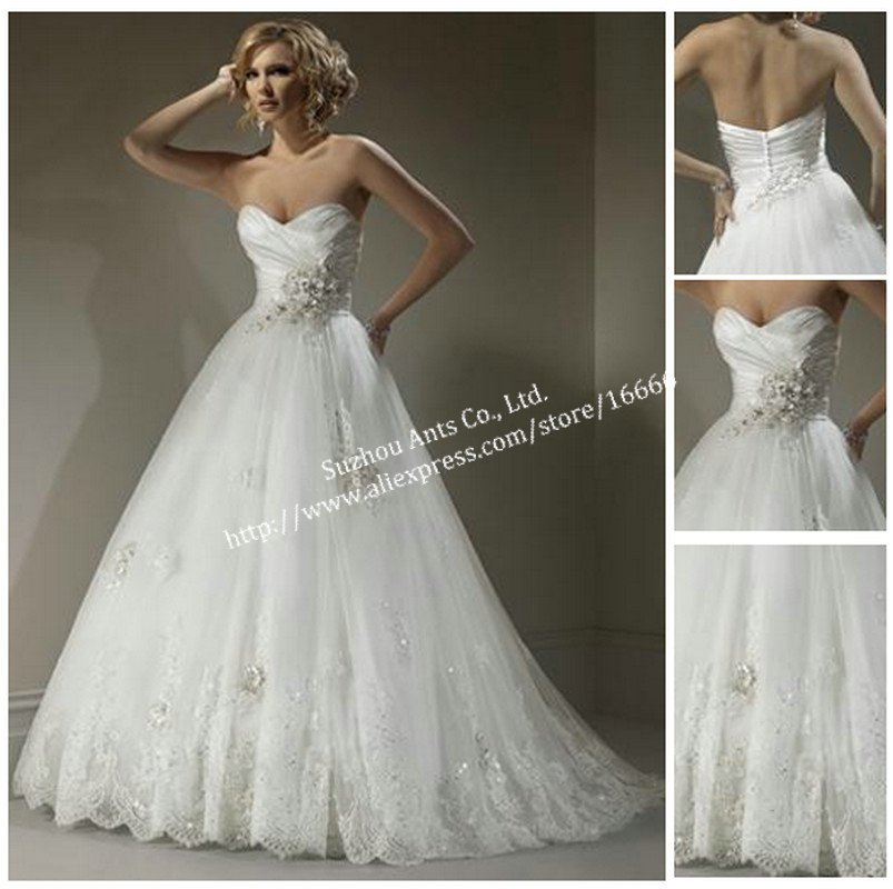 MG632 Fashion Sweetheart Neckline Princess Bridal Wedding Dresses