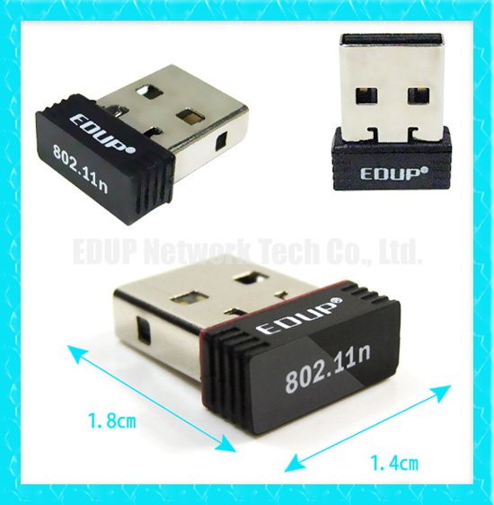 EDUP EP-N8508 Nano Mini 802.11N 150Mbps WIFI Wireless USB Network Card Adapter