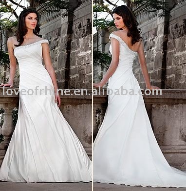 Wholesale lichyj1302 2011 new style satin one shoulder bridal wearromantic