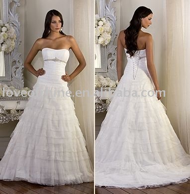 Wholesale lichyj1260 2011 new style romantic wedding dressdesigner bridal 