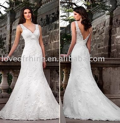 Wholesale lichyj1254 2011 new design sleeveless bride wedding dressgorgeous