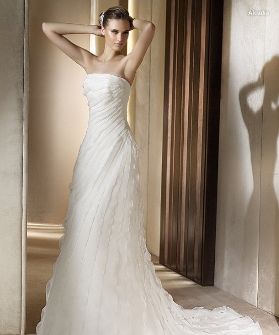 free shipping 2011 gorgeous wedding dress most popular bridal gown paypal 