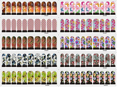 Free shipping Best sell nail sticker full nail water decal nail art sticker