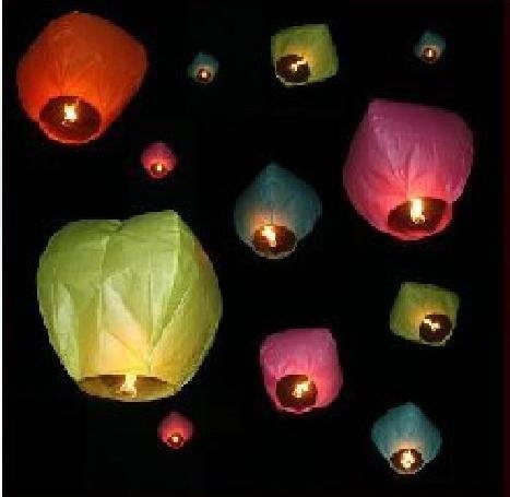 500pcs Sky Lanterns Wishing Lamp SKY CHINESE LANTERNS BIRTHDAY WEDDING 