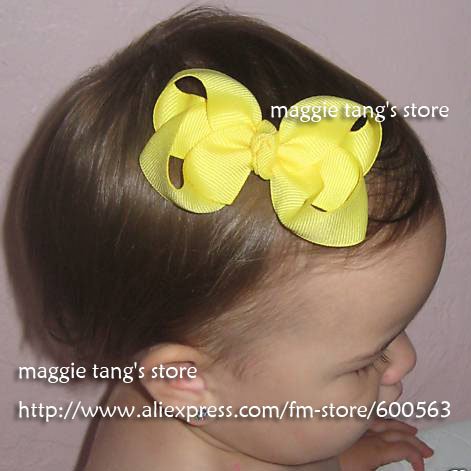 cute cartoon girl baby. Girl hair bows attached clip