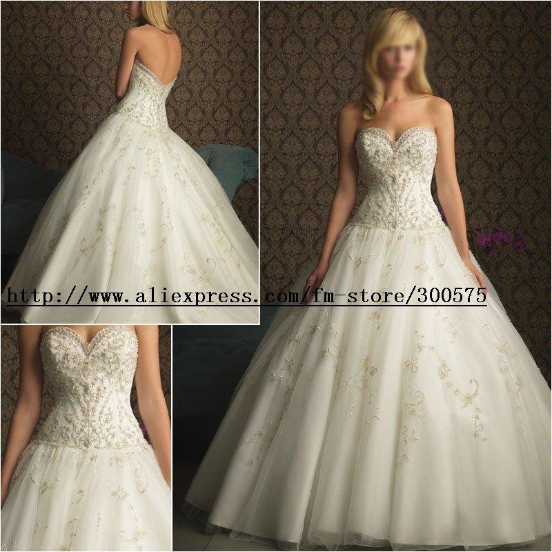 Free shipping new style custommade ball gown wedding dress sexy long 