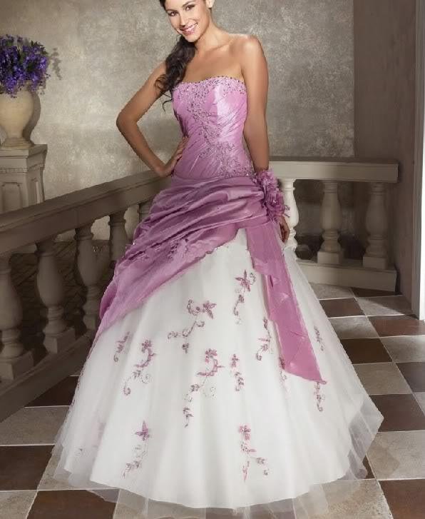 bridal gowns of colors