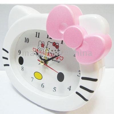 Hello Kitty Desktop. Wholesale 10PCS/LOT,,,New Hello Kitty Desktop Alarm Clock