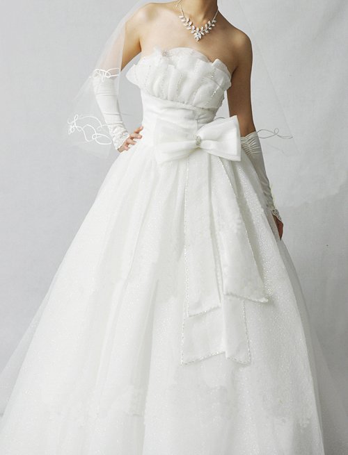 Crystal Yarn Wedding Gown Fairy wedding Evening Prince line Bridal Dress