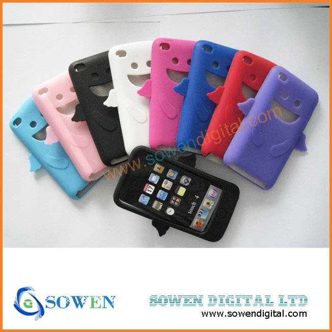 for ipod touch 4 silicon case new,FREE shipping,best quality+wholesaler or retail