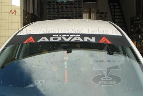 Clearance QD019 ADVAN Car Auto Body Vinyl Graphic windshield sticker