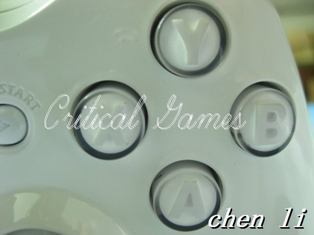 Black And White Xbox Controller. 1.clear white ABXY buttons for