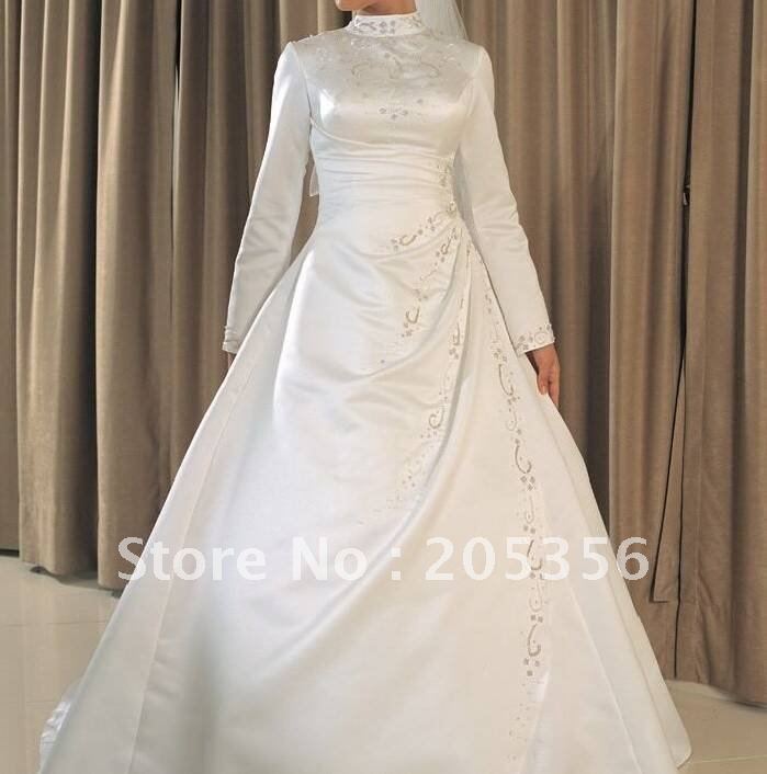  dress Muslim wedding dress Arabic bridal gowns Islamic muslim dresses