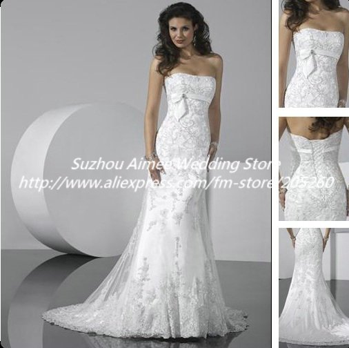 BN508 Sexy Lace Wedding Dresses 2011 US 18958 US 22749 piece