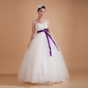 elegant silk wedding dress