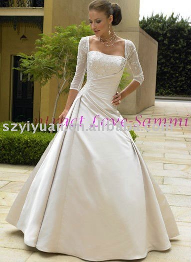 long sleeve grecian wedding dress