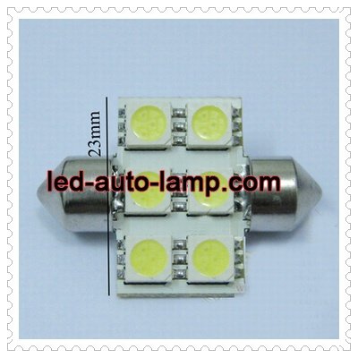 Wholesale Light Bulb on Wholesale 100pieces Lot Car Dome Light Bulbs Lamp 36mm 6smd 5050 While