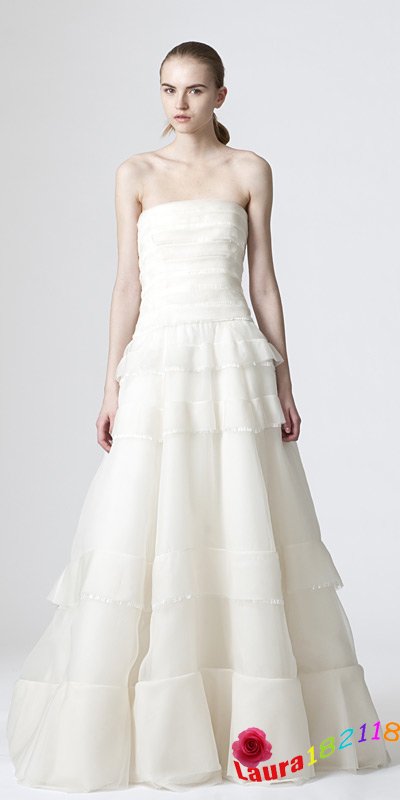 Wedding Gown Designer on Designer Wedding Dress Gorgeous A Line Sweetheart Chiffon Stack Up