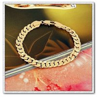 Simple pulsera, brazalete de cobre con oro 18k, Link y la cadena de pulsera, joyas pulsera de moda, Gastos de envío gratis (China (continental))