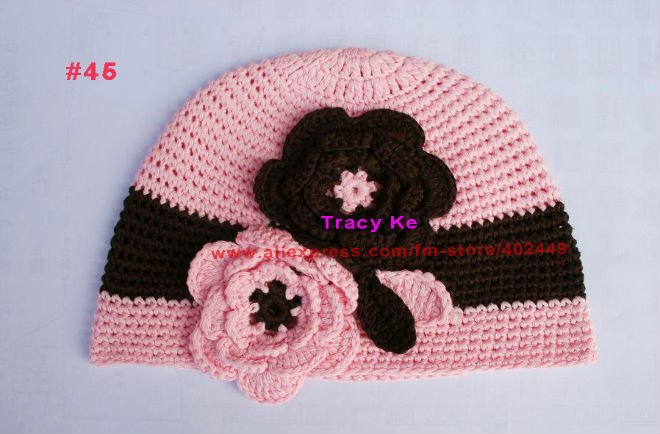 Hand Knit Crochet Hat - Cute modern natural baby clothing bedding