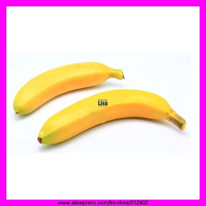 High simulation Fruits Artificial Fruits yellow banana Wedding Festival 