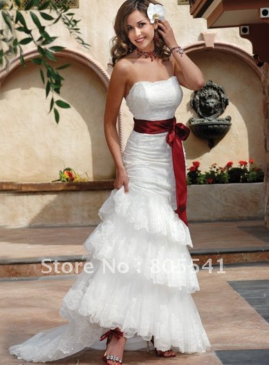 Free-Shipping-Hot-Sale-Trumpet-Mermaid-Strapless-Stack-up-Lace-Wedding-Dress-WD68-with-Red-Belt.jpg