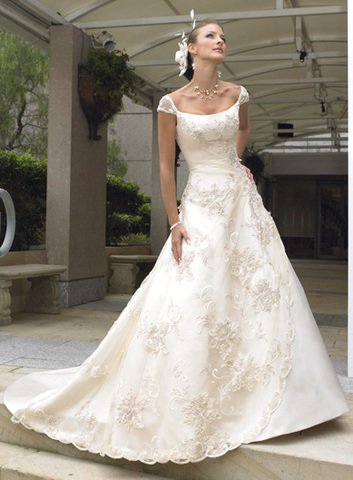 Gorgeous Wedding Gowns Prom Ball Dress custom made F U