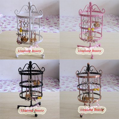 Earring Stand Display on 72holes Earring Display Earring Stand Earring Holder Roating Rack