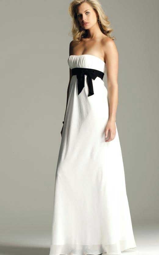 short black and white bridesmaid. hot sale stylish white