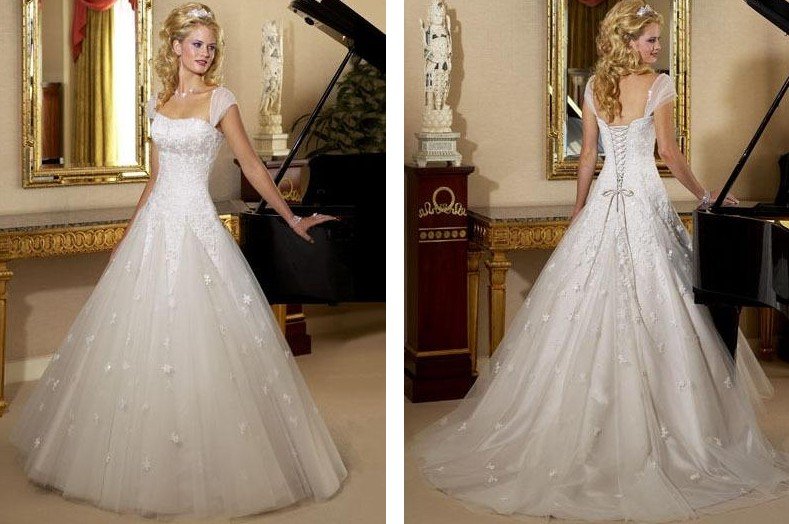 discontinuted davids bridal gowns