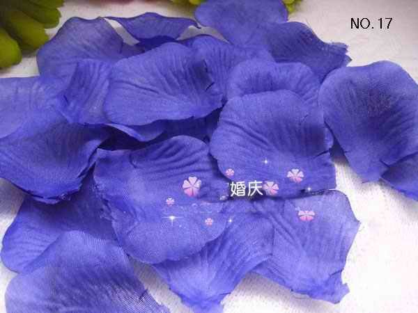 Royal Blue Artificial Rose Petals for romantic wedding decoration 