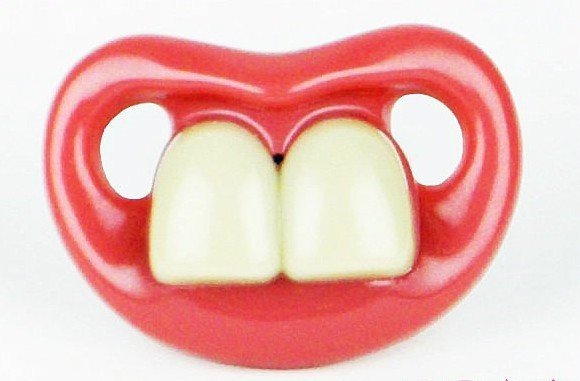 funny pacifiers. Funny Pacifier - sexy red